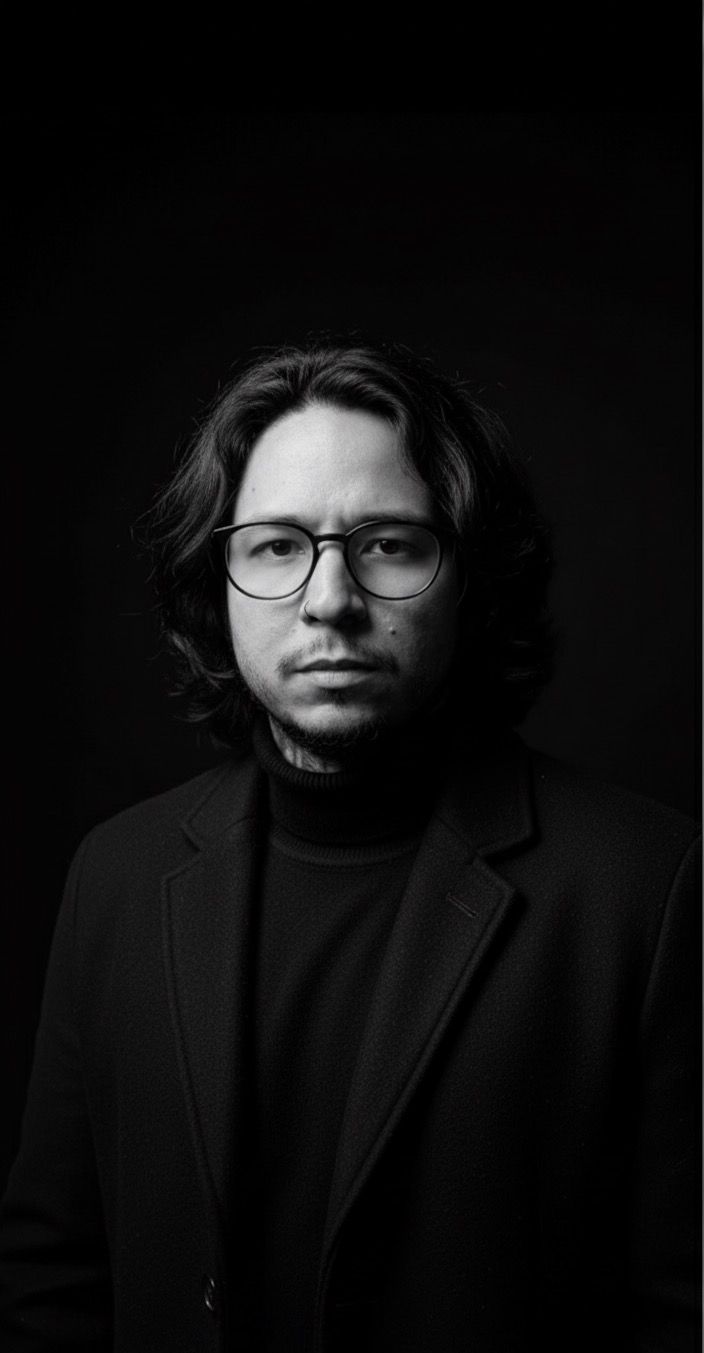 Rafael Miranda no ateliê de tatuagem